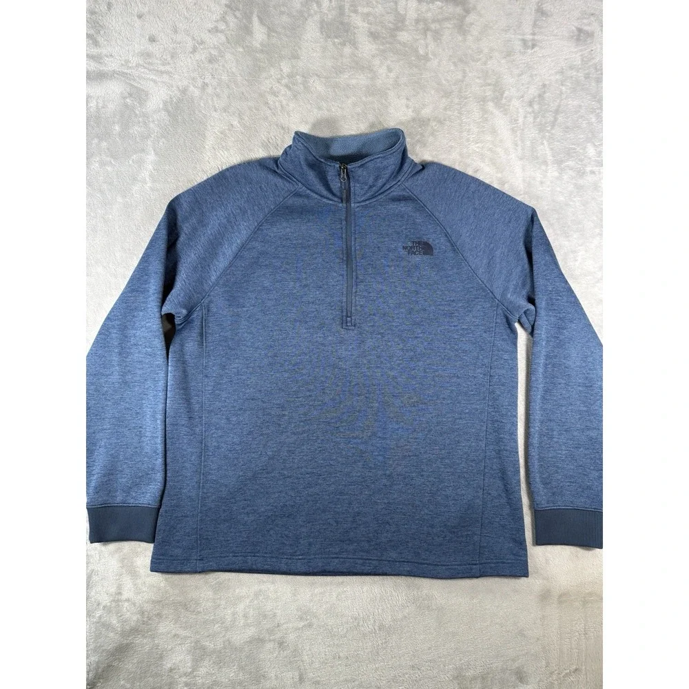 The North Face Sweater Men's XL Blue 1/2 Zip Fleece‎ Pullover